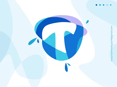 letter t, water, icon, modern, logo design a b c d e f j h i j k l m brand branding business logo colorfull design graphic design icon lettermark logo logo design logos logotype mark morden logo n o p q r s t u v w x y z symbol t letter logo t logo