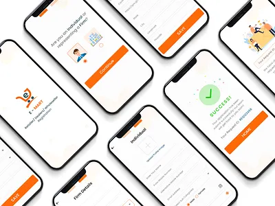 Firm Registration Application app design graphic design ui ux