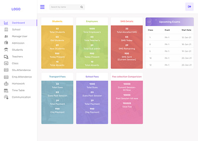 School Admin Web Landing Page design graphic design ui ux web