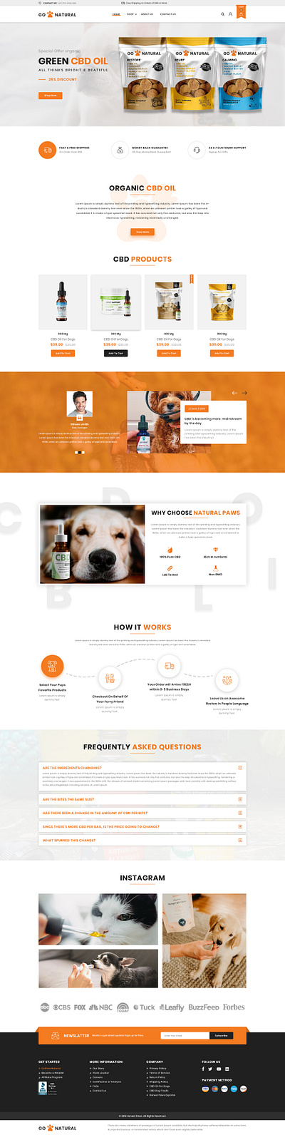 Go Natural Website design graphic design ui ux web
