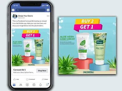 Cosmetic Product Social Media Design advertisement facebook ad fb ad instagram ad instagram post social media social media design
