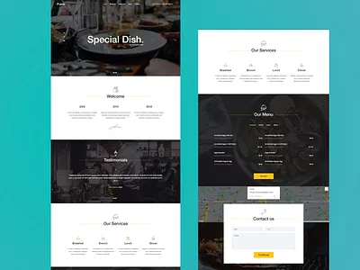 WebFlow Restaurant Website animation blog design ecommerce landing page menu portfolio reservation restaurant web design webflow website design website development