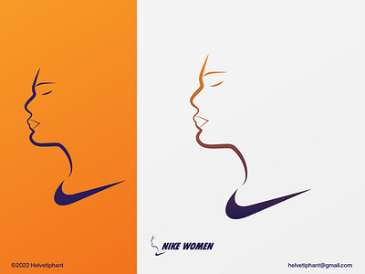 Nike for Women advertising brand design brand identity branding creative logo fashion icon logo logo design logo designer logotype nike nike for women nike swoosh silhouette logo sports logo sportswear swoosh logo woman logo women logo