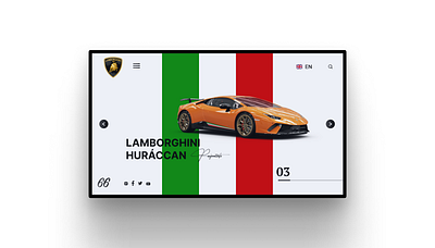 LAMBORGHINI LANDING PAGE colours design figma graphic design illustration landingpage photoshop product ui ux web xd