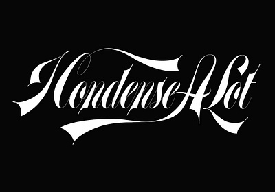 I Condense A Lot Lettering sneak peek branding calligraphy design hand lettering illustration lettering logo logotype wordmark