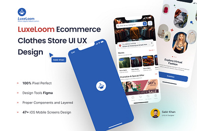 LuxeLoom Clothing E-commerce Mobile App UI UX Design app ui design kit clothing app ui kit clothing store ui kit ecommerce checkout ui ecommerce mobile app figma ecommerce design figma fashion ui kit minimalist ecommerce ui mobile payment ui design mobile shopping ui modern app ui online shopping app design order tracking ui responsive mobile ui ui design for ecommerce ui kit for figma ui kit for online store