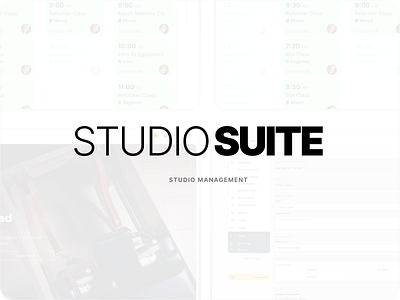 Studio Suite: Equipment-Based Studio Management fitness full stack nextjs pilates studio fitness ux websockets