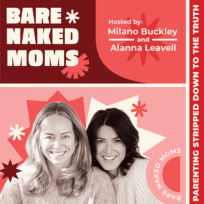 Bare Naked Moms Podcast Artwork bare naked moms branding logo podcast podcast artwork spotify