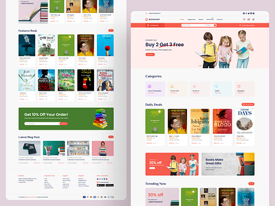 Books Shop website Landing Page book online store book shop book store books bookshelf classy e book ebook ecommerce kawsar library minimal online book reading typography website ui