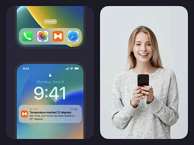 Ho-me smart home IOS app app design figma home ios mobile smart ui ux