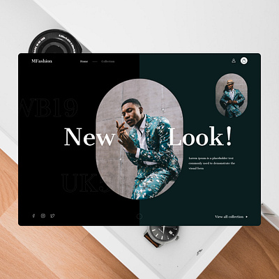 Fashion branding design figma ui ux webdesign