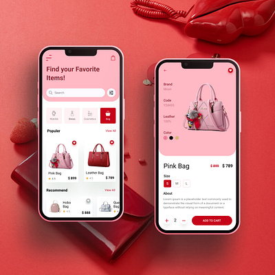 Online Shopping appdesign design mobile mobileapp ui ux