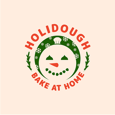 Holidough adobe illustrator brand design branding brief design graphic design holidays logo logo design prompt snowflake snowman