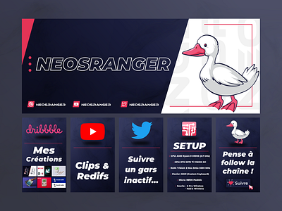 Duck Overlay Affiches branding design logo logo design overlay twitch