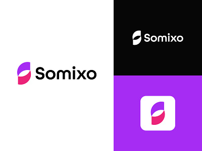 Somixo logo branding design logo typography vector