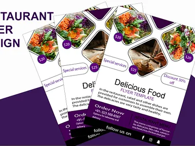 RESTAURANT FLYER design graphic design illustration