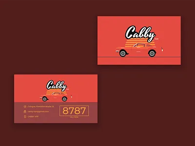 Taxi Business Card branding business card design flat graphic design illustration inspiring logo vector