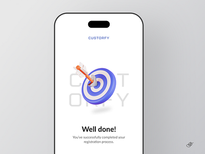 Custorfy app - Success screen app app design design ui uiux