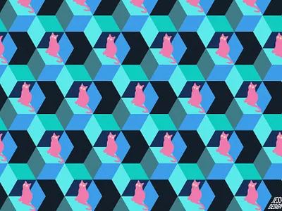 Q-Cat cat design graphic design illustration pattern design