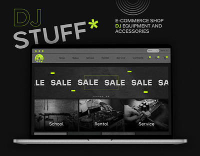 E-commerce shop - DJ equipment and accessories artist dj ecommerce event festival music party ui web