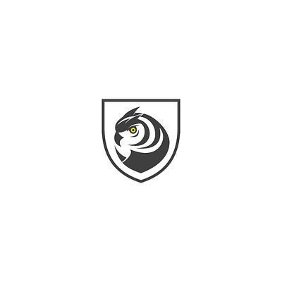 Owl logo design and animal symbol. owl bird
