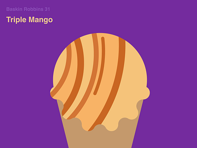 Triple Mango baskinrobbins31 graphic icecream illustration yongkeehong