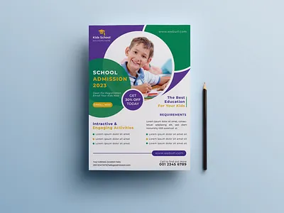 KIDS School Admission flyer design adventure t shirt app best t shirt branding business flyer business t shirt corporate business flyer design event t shirt flyer flyer design flyers graphic design hiking t shirt design illustration kids flyer kids school admission flyer logo roll up banner design ui