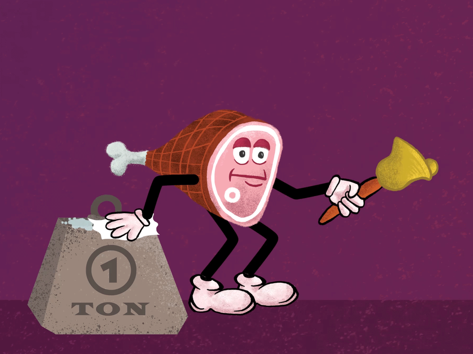 Belling Ham Washing Ton after effects animation bellingham cartoon dad joke gif joke looping gif mascot motion graphics rubberhose washington