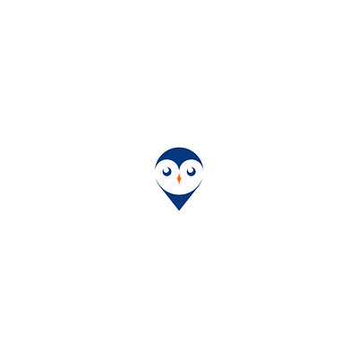 Owl logo design and animal symbol owl bird