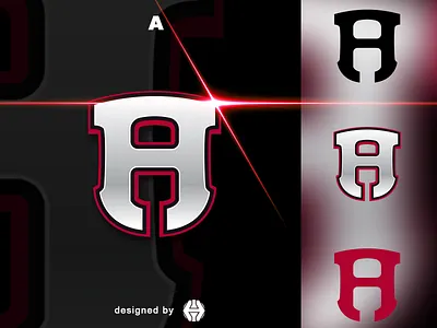 Letter Mark Logo branding design esports illustration logo silohuet sticker