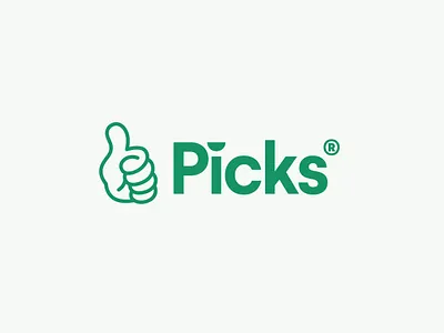 PICKS® Logotype app brand branding icon identic identity logomark logotype mark sygn
