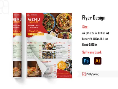 Food Menu Design flyer flyer design food menu graphic design print restaurant food menu