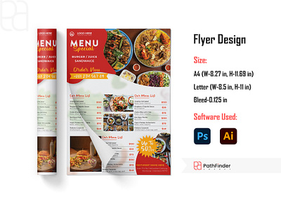 Food Menu Design flyer flyer design food menu graphic design print restaurant food menu
