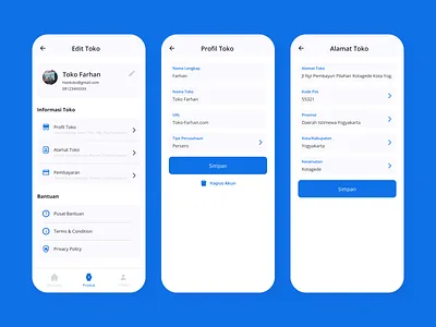 Setting Profile Screen figma profile screen setting ui user interface