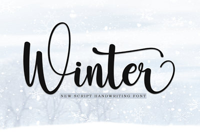 Winter Font font winter font