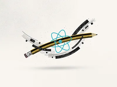 A designer's guide to React code collage collage art collage digital collage maker collageart design editorial graphic graphicdesign illustration pencil react ux