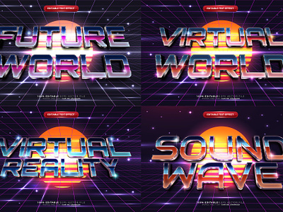Retro Future Sc-Fi 80S Text Effect