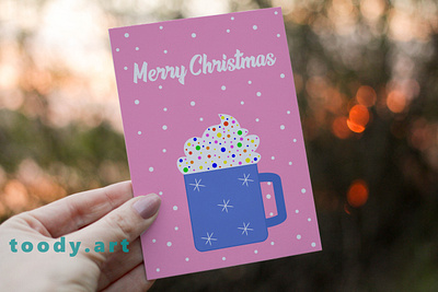 Cute Christmas Card 3d animation branding card christmas card christmas greeting card design graphic design greeting card holidays illustration illustrator logo lovely motion graphics pdf ui ux vector web