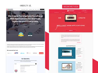 LN Webworks - Web Development Company - II company website homepage it company landingpage organisation ui web design website