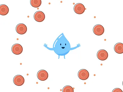 Waterdrop 2d design flat design illustration illustrator vector