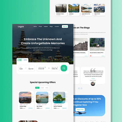 Travel's Agency Website app appsdesign branding design figma figmadesign graphic design landingpage travels ui uiux ux web web travel webdesign