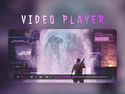 Video Player UI - Minimalist Design design figma gaming minimalist ui ux video player