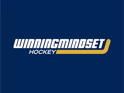 Wining Mindset Logo Design brand branding design hockey logo