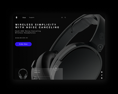 skullcandy hesh evo branding design ui ux