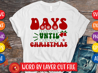 Days Until Christmas cut file