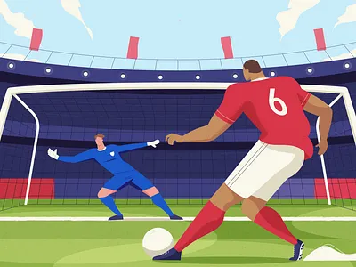 Soccer athletes character characters design flat football illustration players soccer sports vector