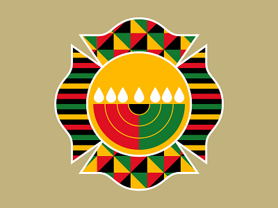 Kwanzaa Maltese black cross firefighter green holiday kwanzaa logo logo design maltese red yellow