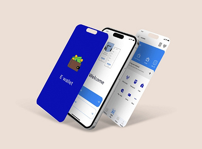 E wallet app design graphic design ui