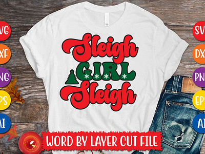 Sleigh Girl Sleigh cut file