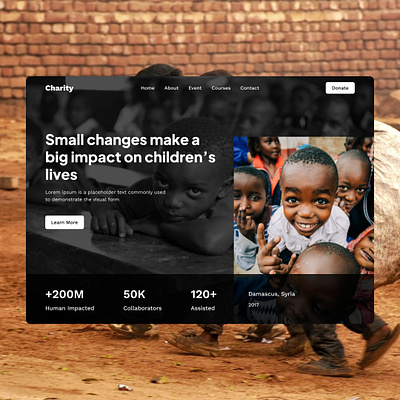 Charity design figma graphic design ui ux webdesign